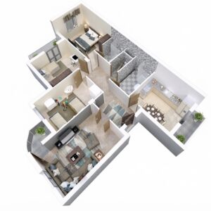 Bloc B F4 124-128 m²