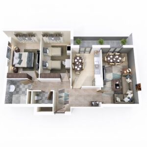 Bloc C F3 84-88 m²