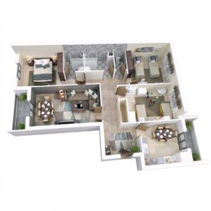 Bloc C F4 118-120 m²