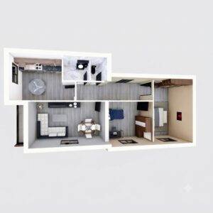 Bloc D F3 -c- 78 m²