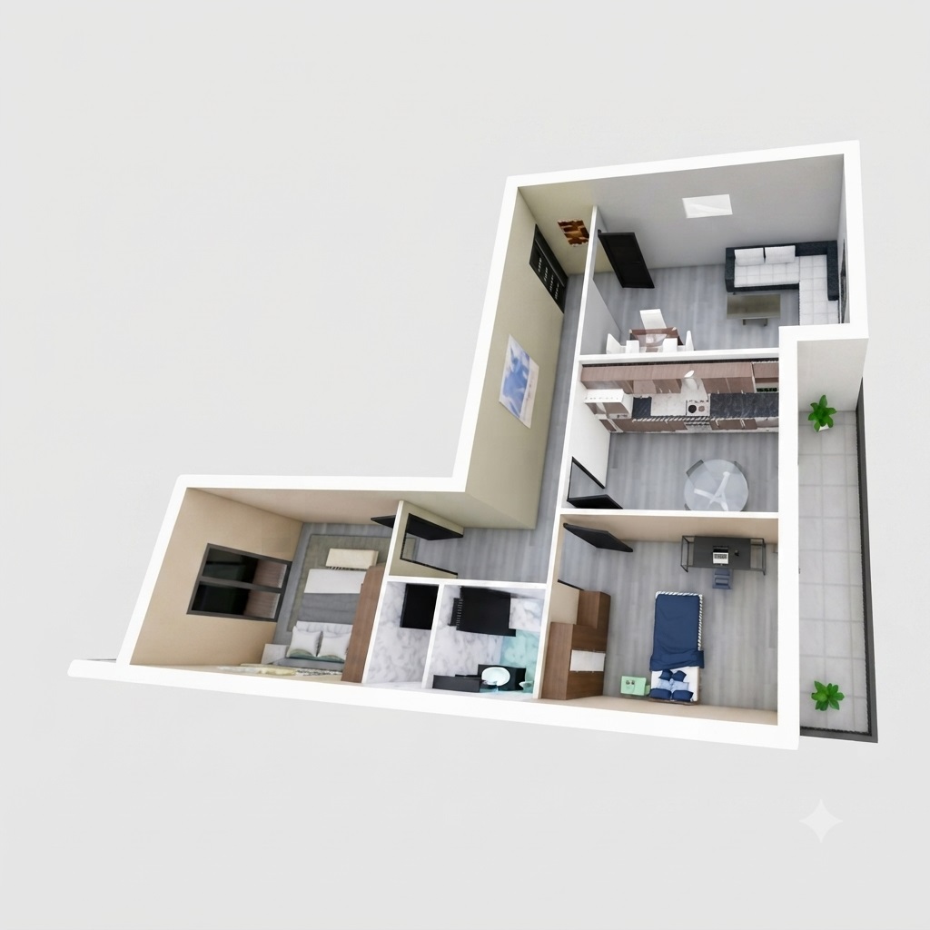 Bloc D F3 -d- 92 m²