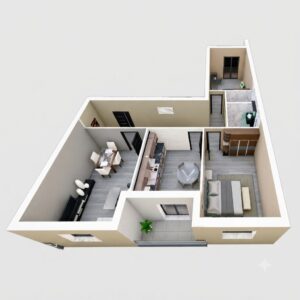 Bloc F F3 -g- 92 m²