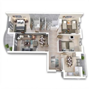 Bloc A F4 124-128 m²